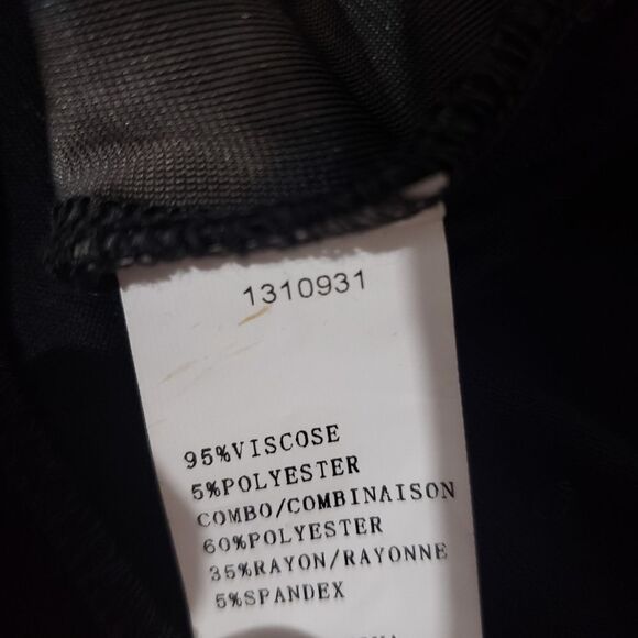 Fresh FX Small NWT Black Grey Velvet Long Sleeve Tunic Top - Picture 11 of 11